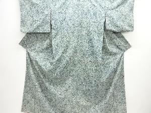 唐花模様上代紬着物